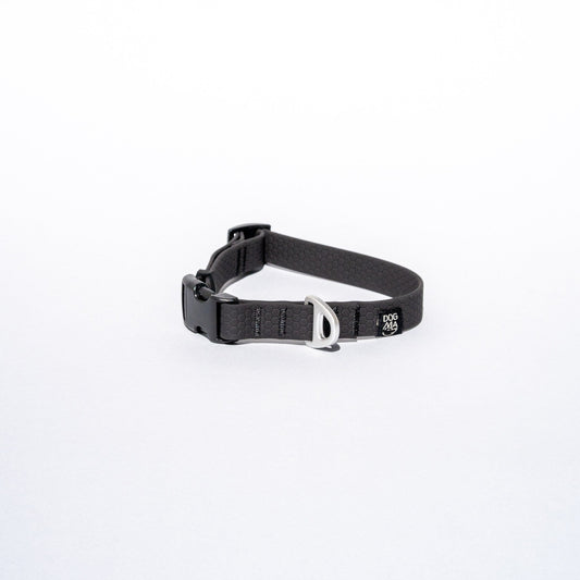 Black dog collar on a white background