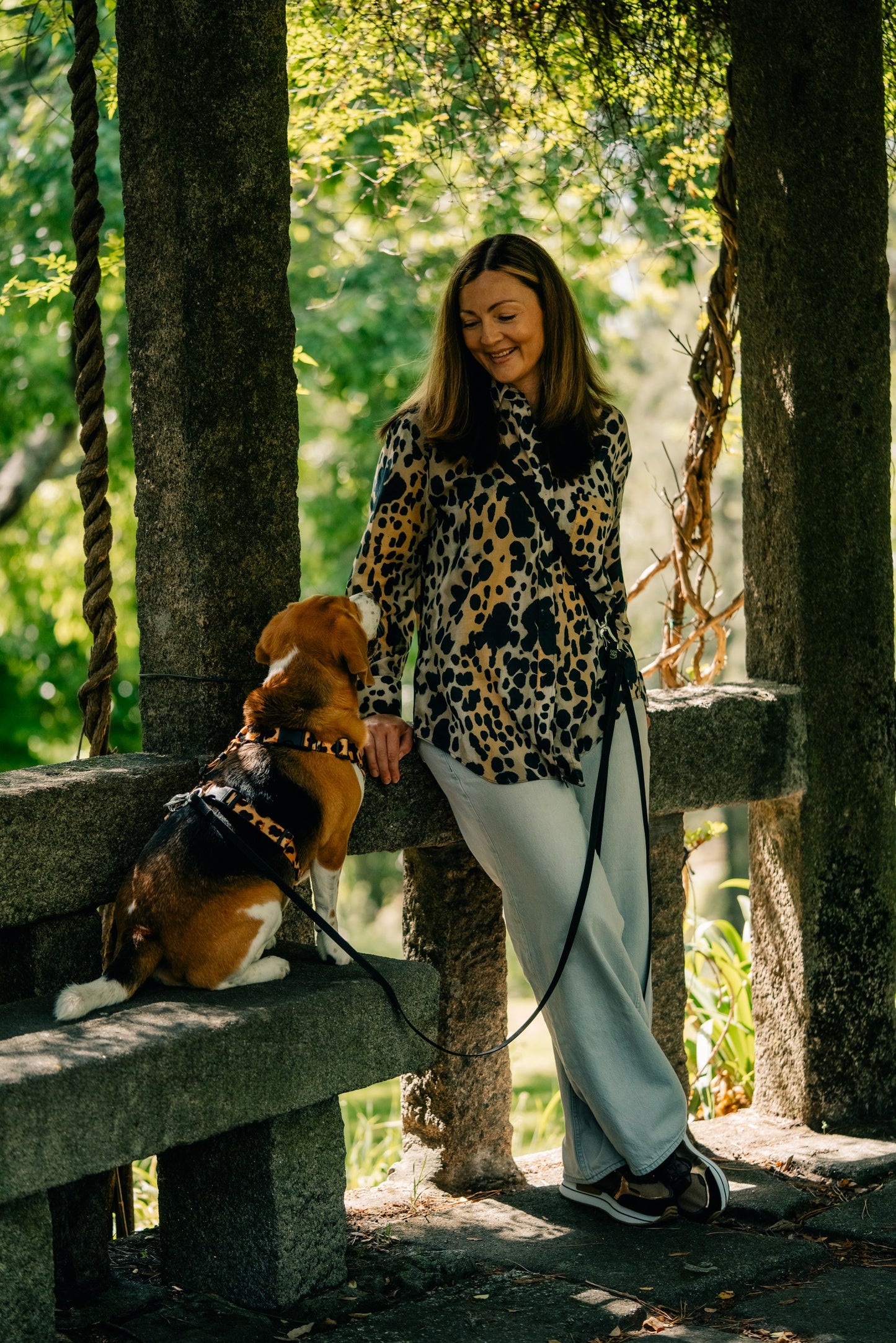 Y-Harness Classic Cheetah - Anatomical Dog Harness
