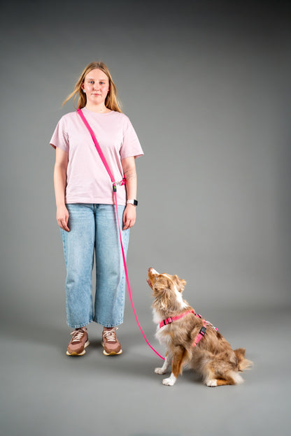 Hands-Free Hexa Leash - Pink