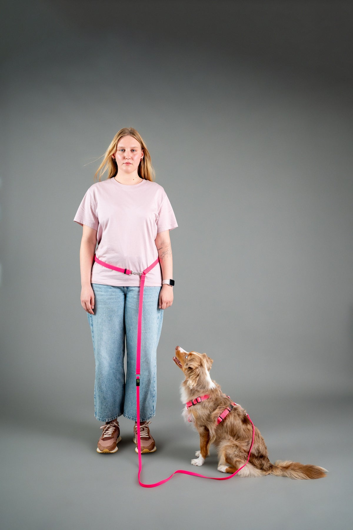 Hands-Free Hexa Leash - Pink