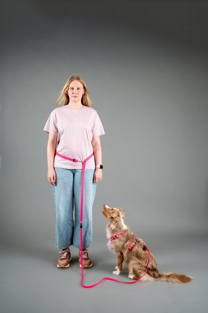 Hands-Free Hexa Leash - Pink