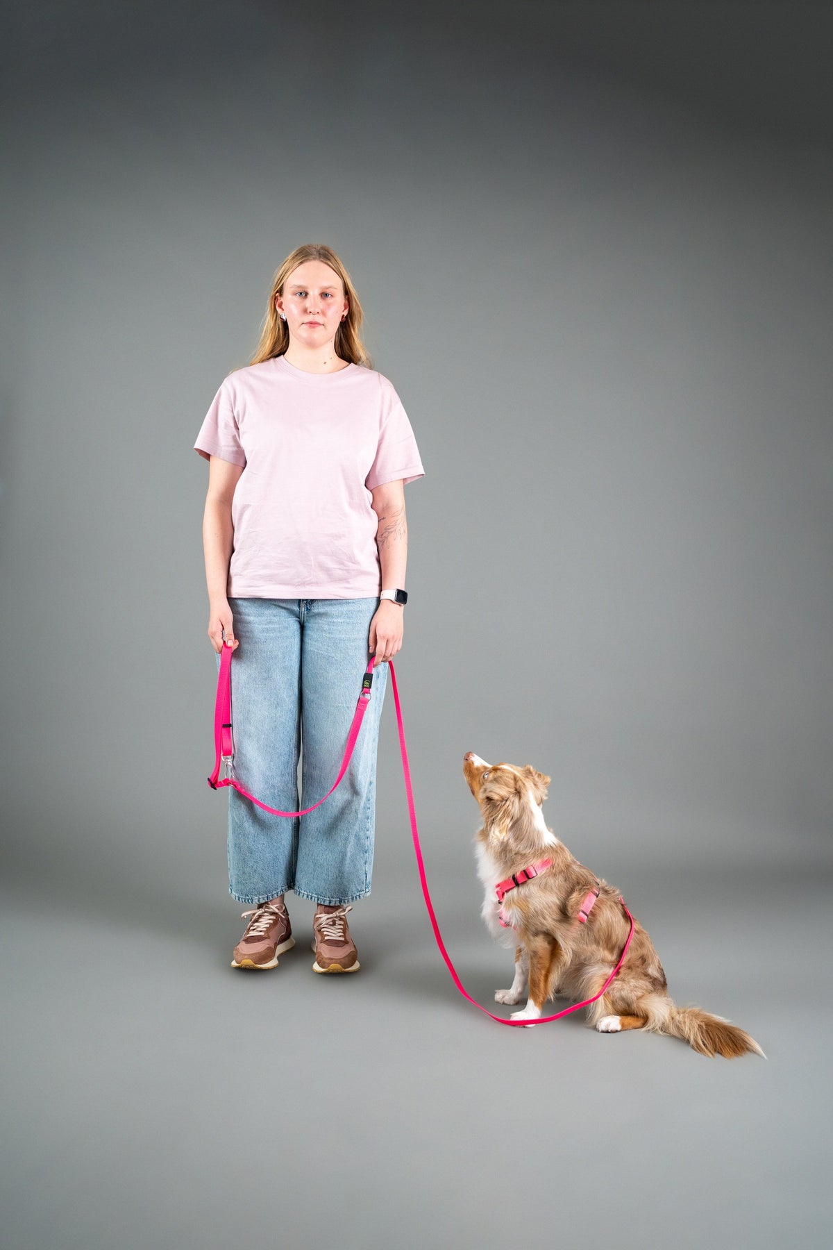 Hands-Free Hexa Leash - Pink
