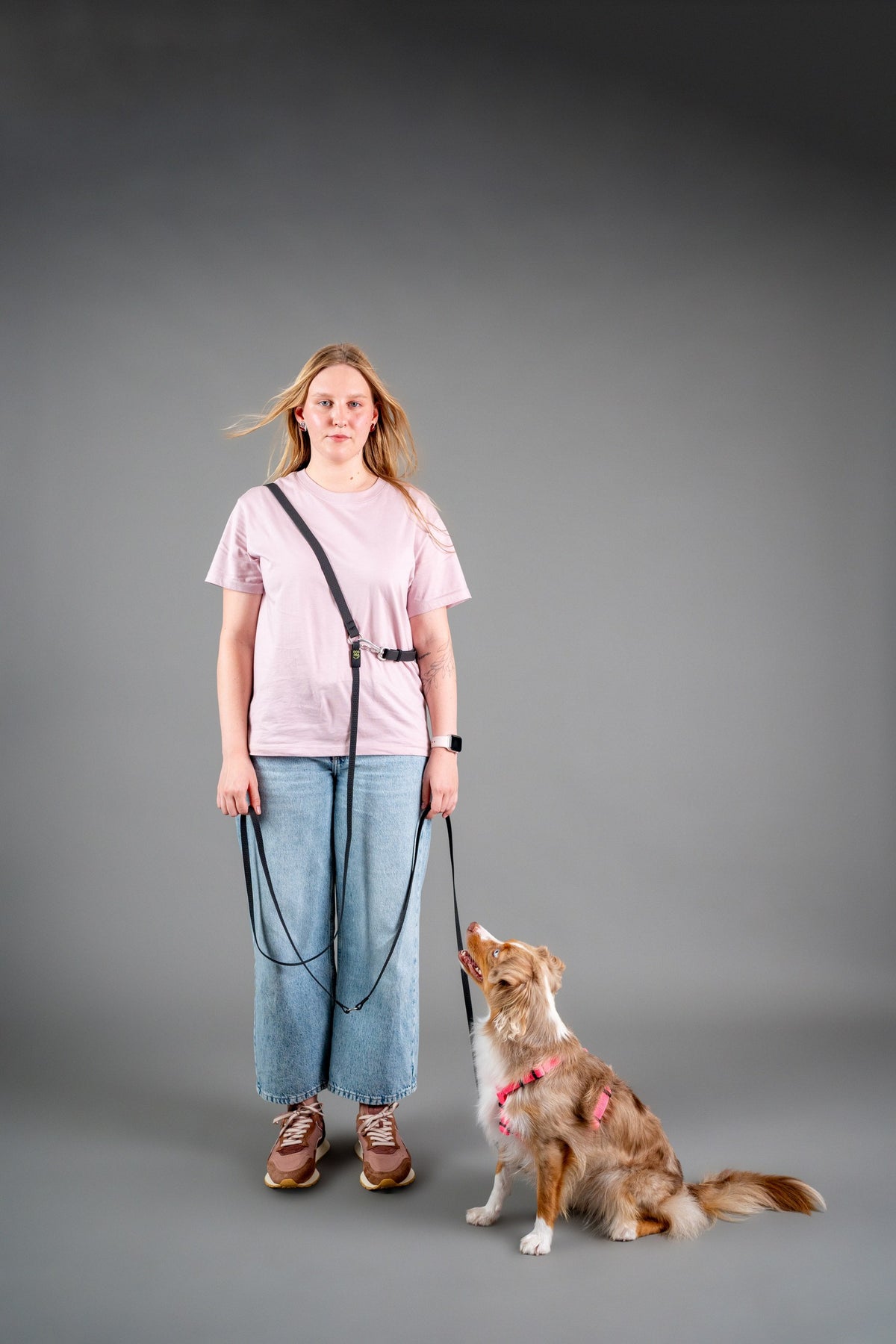 Hands-Free Hexa Leash - Black