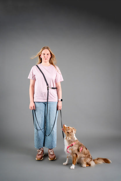 Hands-Free Hexa Leash - Black