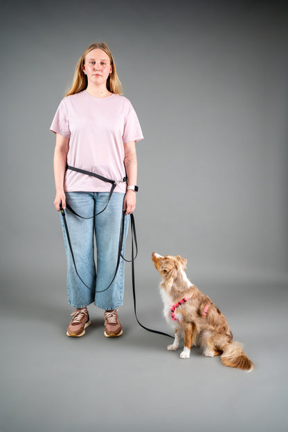 Hands-Free Hexa Leash - Black