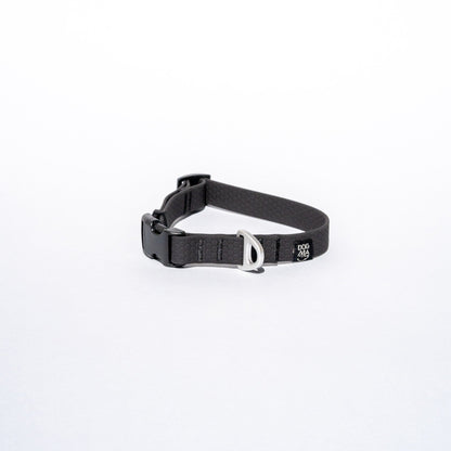 Black dog collar on a white background