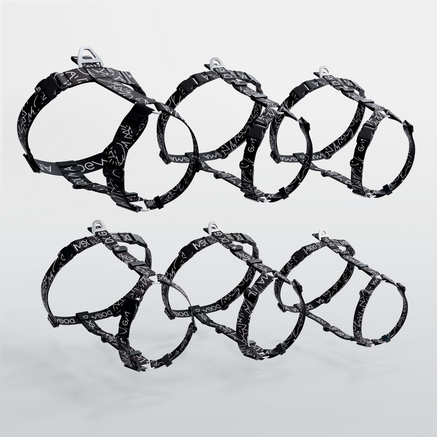 Y-Harness Dark Mode- Anatomical Dog Harness
