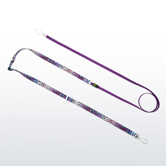 Hands-Free Hybrid Leash - Crazy Leopard
