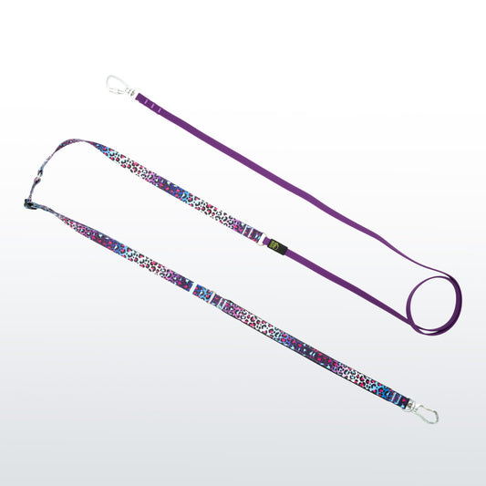 Hands-Free Hybrid Leash - Crazy Leopard